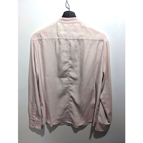 KAREN Millen | Satin Utility Shirt in Blush Pink - Picture 2 of 7